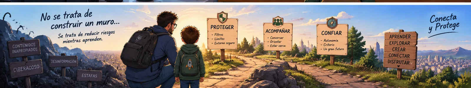 Camino hacia la autonomía digital basado en proteger, acompañar y confiar